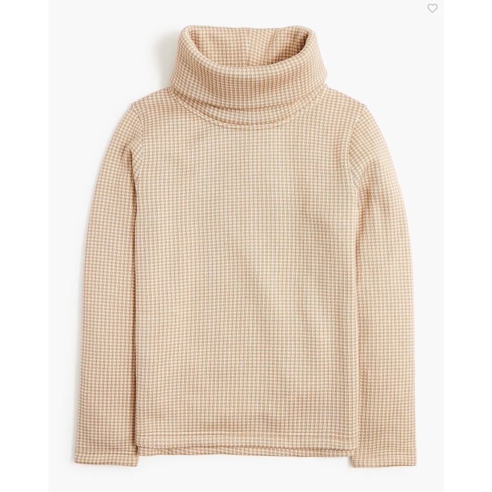 J. Crew Funnelneck Pullover Minimalist Quiet Luxury Women Cream Medium